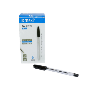Maxi Ball Pen Black 50 Pcs