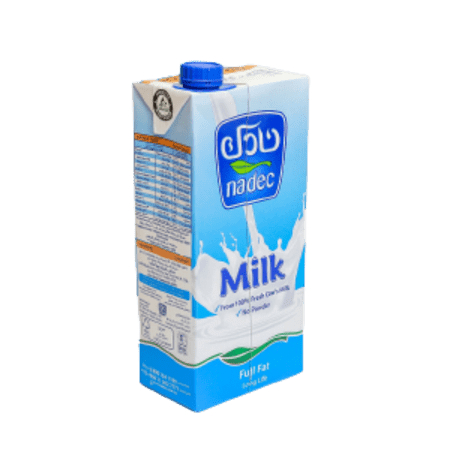 Nadec full fat long life milk 1 lt - Image 2
